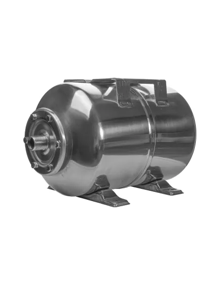 Гидроаккумулятор для воды из нержавеющей стали Cristal 24 литра, горизонтальный - 1