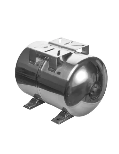Гидроаккумулятор для воды из нержавеющей стали Cristal 24 литра, горизонтальный - 2