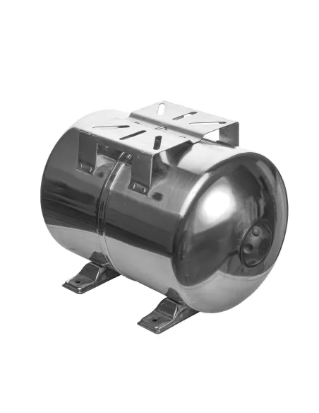 Гидроаккумулятор для воды из нержавеющей стали Cristal 24 литра, горизонтальный - 2