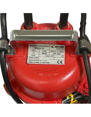 Фекальный насос Optima WQD 8-12 0.9 кВт, без режущего механизма - 6