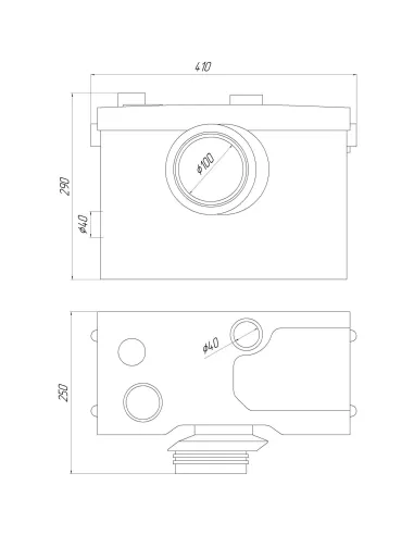 Канализационная установка Volks Pumpe WC600 D сололифт - 5