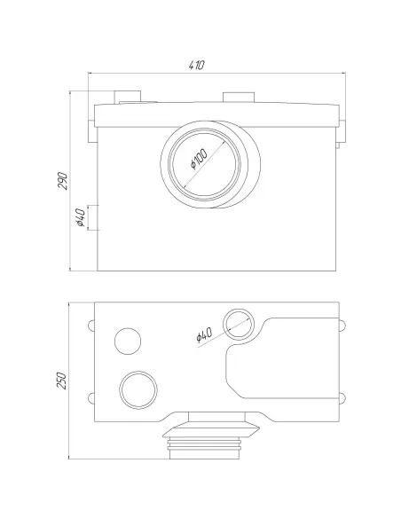 Канализационная установка Volks Pumpe WC600 D сололифт - 5