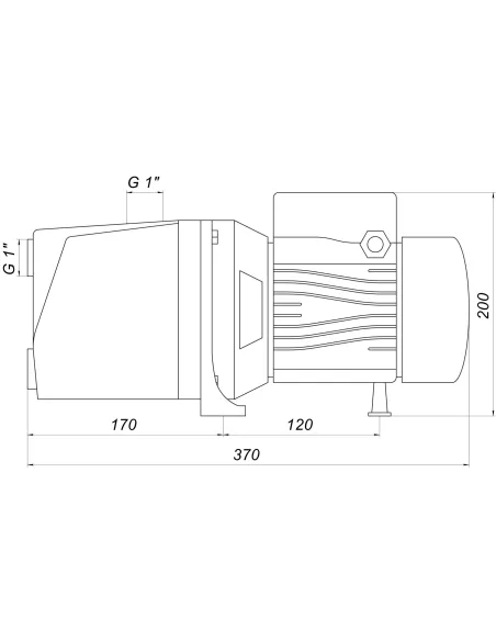 Центробежный поверхностный насос Optima Jet80A-PL, 0.8 кВт - 8