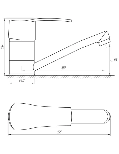 Смеситель для раковины в ванной Globus Lux Queensland GLQU-0203M поворотный гусак 150 мм - 5 Смеситель для раковины в ванной Globus Lux Queensland GLQU-0203M поворотный гусак 150 мм - 5