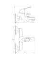 Змішувач для ванни Globus Lux Sena GLS-0102 (литий, комплект) - 5
