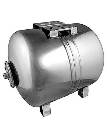 Гідроакумулятор для води із нержавіючої сталі Cristal 50 літрів, горизонтальний - 1