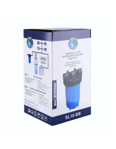 Побутовий фільтр-колба Bio+ systems Big Blue SL10-BB 1 дюйм - 3
