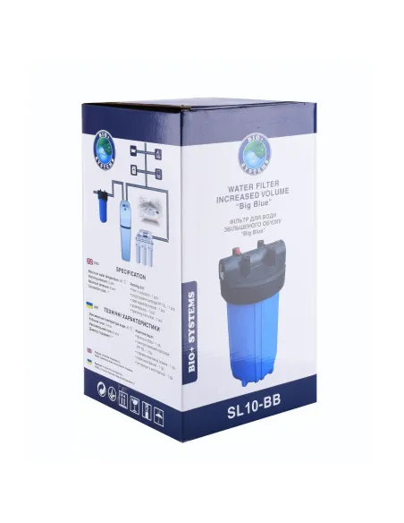 Бытовой фильтр-колба Bio+ systems Big Blue SL10-BB 1 дюйм - 3