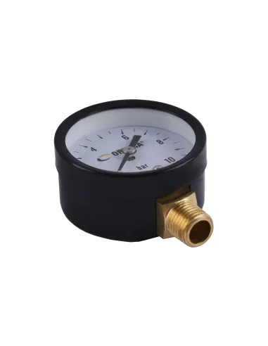 Манометр Optima 10 атмосфер 50 мм із нижнім підключенням - 2