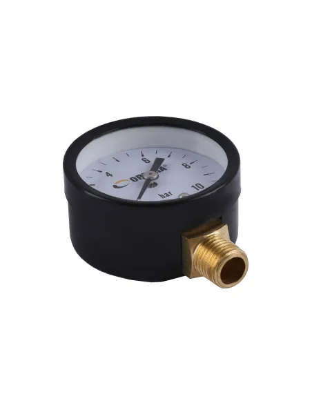 Манометр Optima 10 атмосфер 50 мм із нижнім підключенням - 2