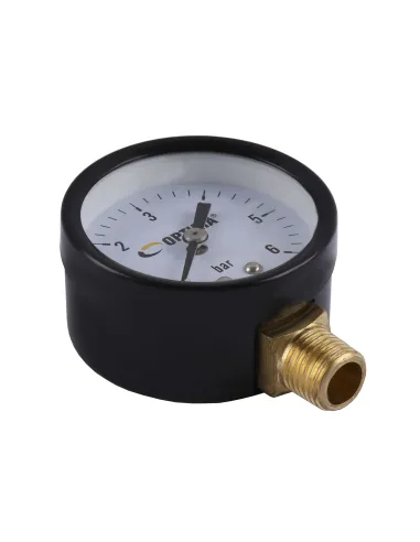 Манометр Optima 6 атмосфер 50 мм із нижнім підключенням - 2