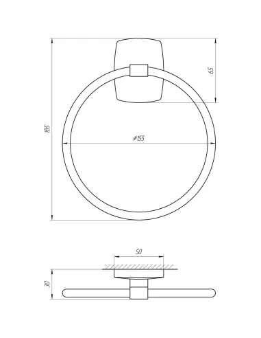 Полотенцедержатель Perfect Sanitary Appliances RM 1003 - 3