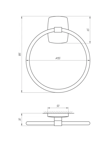 Полотенцедержатель Perfect Sanitary Appliances RM 1003 - 3