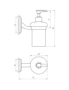 Дозатор для жидкого мыла Perfect Sanitary Appliances RM 1401 стекло - 4