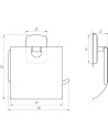 Тримач для туалетного паперу Perfect Sanitary Appliances RM 1601 (з кришкою) - 6