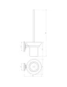 Ершик для унитаза Perfect Sanitary Appliances RM 1901 настенный, без крышки - 4