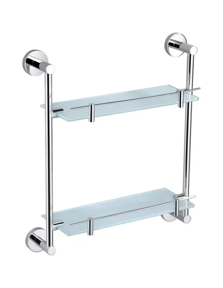 Полка Perfect Sanitary Appliances SP 8136 (стекло, металлическая, двойная, латунь) - 1