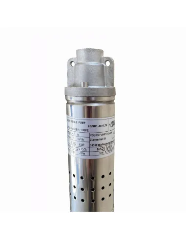 Шнековый насос для скважин Volks Pumpe 2QGD 1-48-0.25, 0.25 кВт, 2 дюйма, кабель 15 метров - 4
