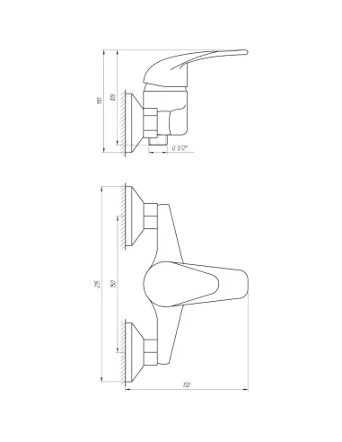 Змішувач для душу Ecomix Energo E-GEZ-105 - 5