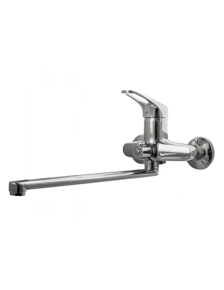 Змішувач для ванни Ecomix Energo M-GEM-208 (діаметр фільтра 40, довгий гусак, Euro перемикач) - 1