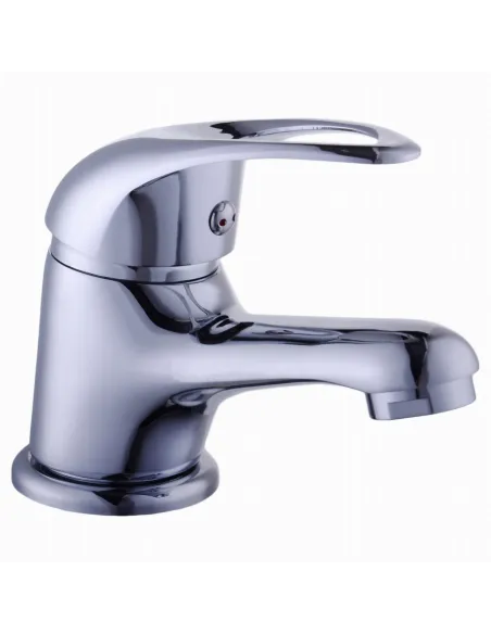 Змішувач для умивальника Ecomix Elit EM-101-WH (монліт, шпилька, без шлангів) - 1