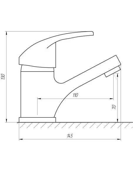 Смеситель для раковины в ванной Globus Lux Caprice GLCA-0101 - 5