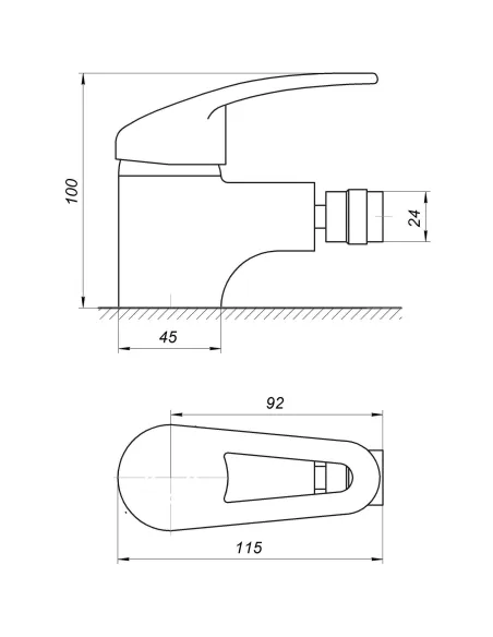 Змішувач для біде Globus Lux Caprice GLCA-0106 - 5