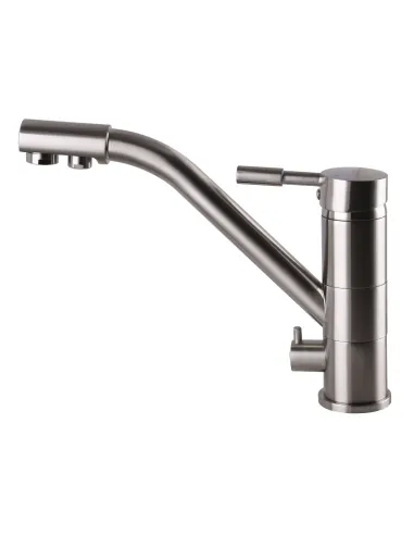 Смеситель для кухни с подключением к фильтру Globus Lux Lazer GLLR-0555 STST нержавеющая сталь - 3