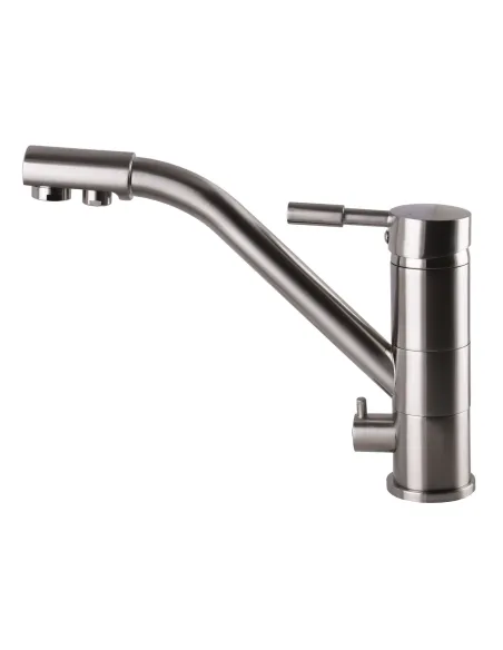 Смеситель для кухни с подключением к фильтру Globus Lux Lazer GLLR-0555 STST нержавеющая сталь - 3