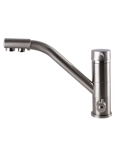 Смеситель для кухни с подключением к фильтру Globus Lux Lazer GLLR-0555 STST нержавеющая сталь - 4