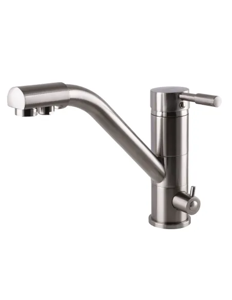 Смеситель для кухни с подключением к фильтру Globus Lux Lazer GLLR-0555 STST нержавеющая сталь - 5