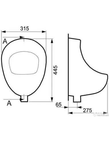 Пісуар Cersanit President Р101 - 3