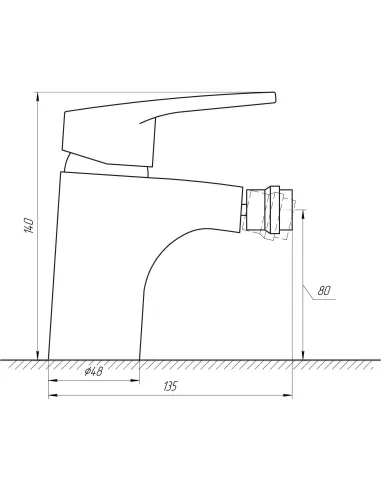 Смеситель для биде Domino Sirius DSV-106 хром - 4
