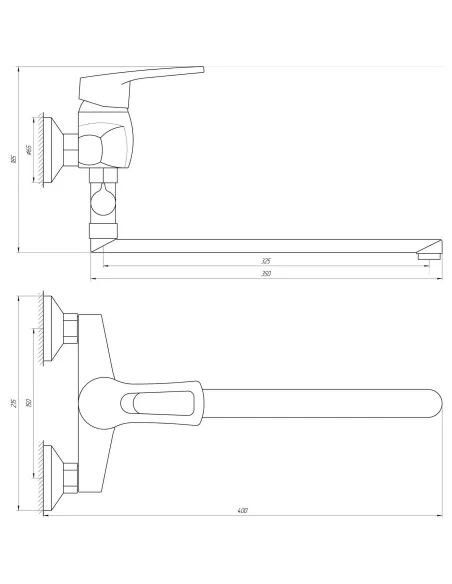 Смеситель для ванны с душем Domino Sirius DSV-108 хром - 5