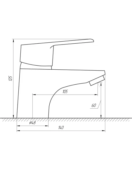 Смеситель для раковины в ванной Domino Blitz DBC-101 хром - 5 Смеситель для раковины в ванной Domino Blitz DBC-101 хром - 5