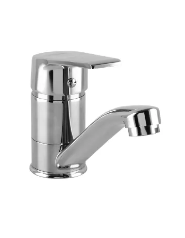 Смеситель для раковины в ванной Domino Blitz DBC-203М поворотный излив 150 мм, на гайке - 2