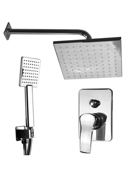 Душевая система скрытого монтжа Globus Lux Queensland GLQU-0205S с душевым набором - 1