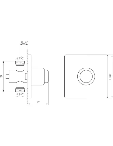 Кран-дозатор для душа Tremolada-467, встроенный, 20 секунд - 5