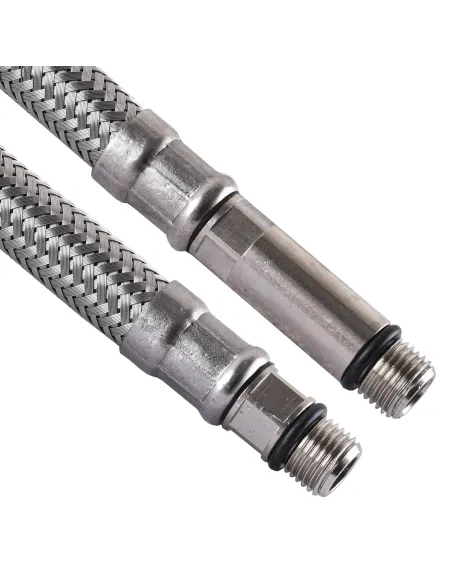 Шланг для смесителя Tucai H1/2-M10-L17-L37, 0,8 м, нержавеющая сталь, 2 шт, блистер TAQ GRIF - 1