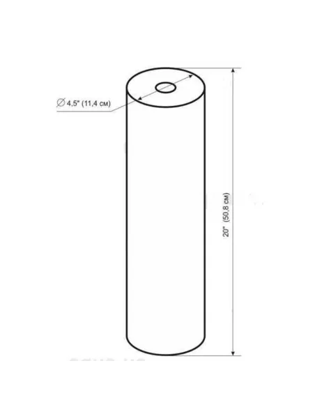 Картридж полипропиленовый Bio+ Systems PP-20L-5 для колб BigBlue 20 дюймов - 3