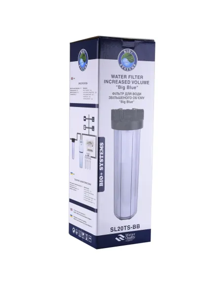 Фільтр-колба BIO+ systems SL20TS-BB для Big Blue 20, прозора - 3