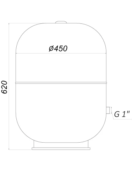 Гидроаккумулятор вертикальный Zilmet Hydro-Pro 80 литров с фиксированной мембраной - 7 Гидроаккумулятор вертикальный Zilmet Hydro-Pro 80 литров с фиксированной мембраной - 7