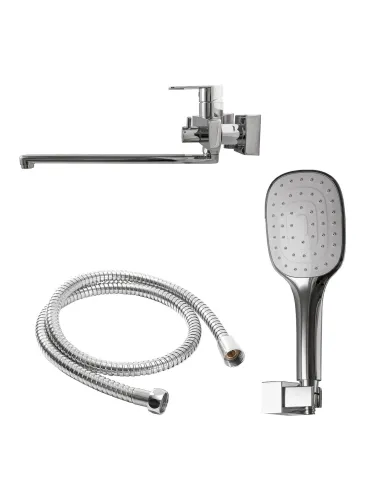 Смеситель для ванны с душем Topaz Sardinia TS 08116-H19 с душевым комплектом, хром - 4