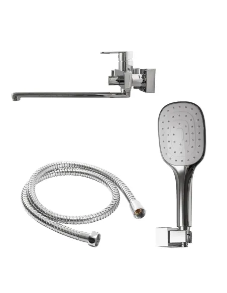 Смеситель для ванны с душем Topaz Sardinia TS 08116-H19 с душевым комплектом, хром - 4