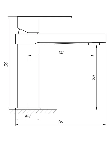 Змішувач для умивальника Topaz Sardinia TS 08201 - 5