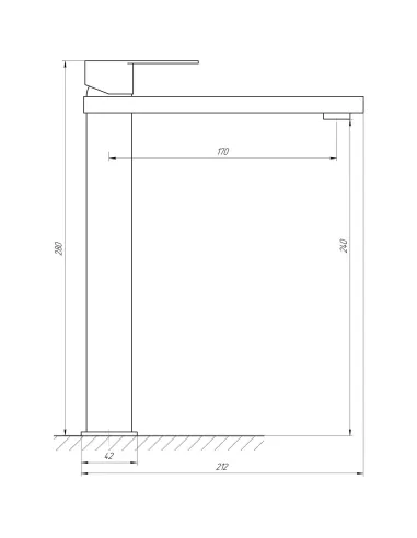 Смеситель для раковины в ванной Topaz Sardinia TS 08203-H18 хром - 5