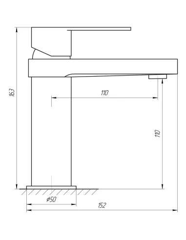 Змішувач для умивальника Topaz Sardinia TS 08221 - 5