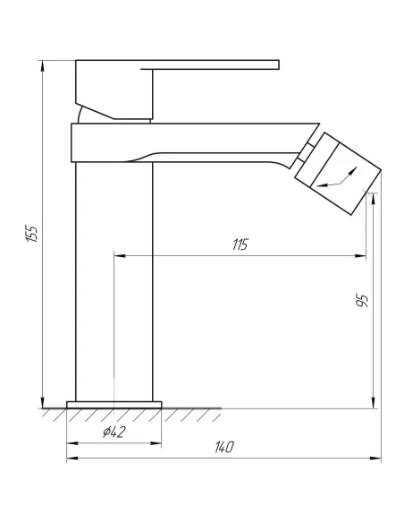 Змішувач для біде Topaz Sardinia TS 08601 - 5