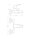 Змішувач для ванни Topaz Zara TZ13101 (Душевий комплект) - 3