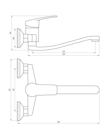 Змішувач для кухні Globus Lux Koln GLK-104 (зі стіни) - 5